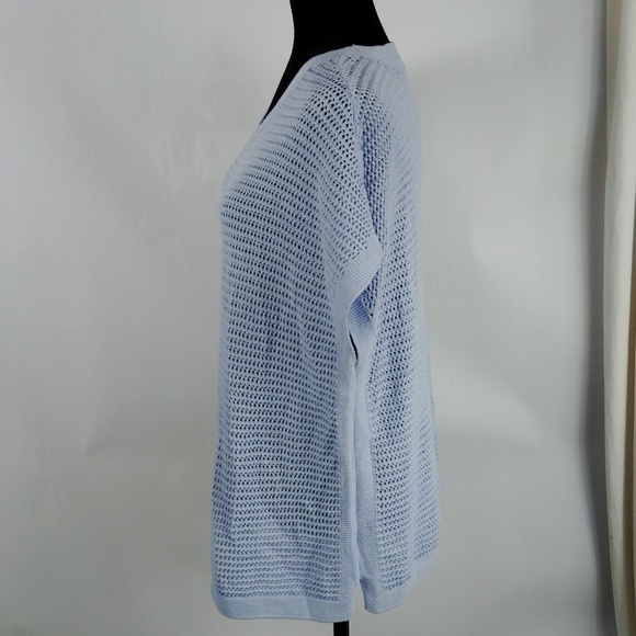 J. Jill Open Stitch Short Sleeve Tunic Sweater - Picture 7 of 10